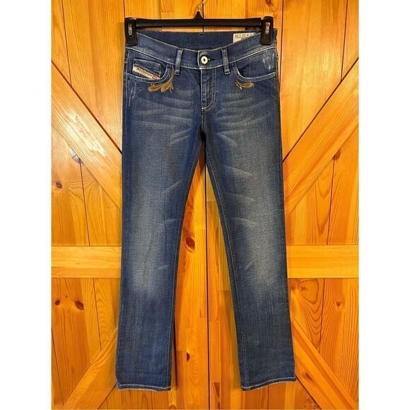 DIESEL Women LIV 0071Y Straight Leg Stretch Jeans Size W25 L30 (4645) - Picture 2 of 9